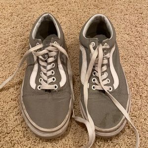 Grey Vans Size 8.5 women’s 7 men’s